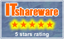 5 Stars Rating at ITshareware.com
